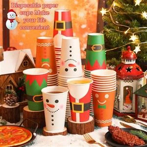 Christmas Disposable Coffee Cups
