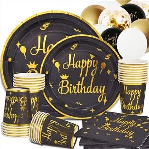 disposable birthday tableware set