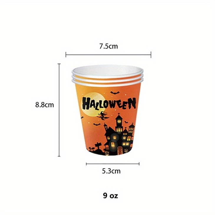 halloween party plates and cups